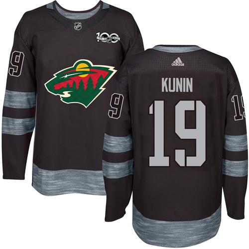 Adidas Wild #19 Luke Kunin Black 1917-100th Anniversary Stitched NHL Jersey